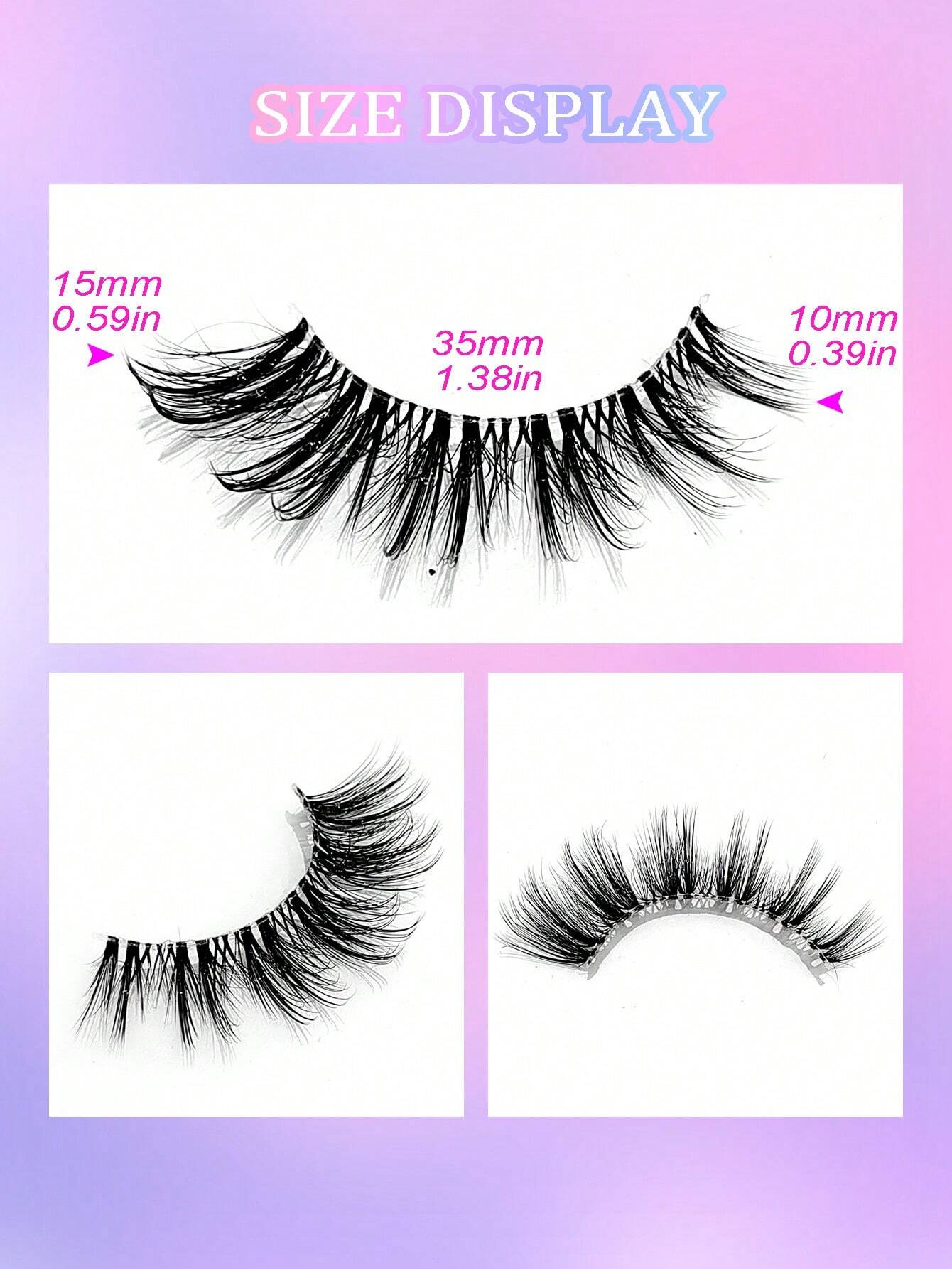 eyelashes 7 paires