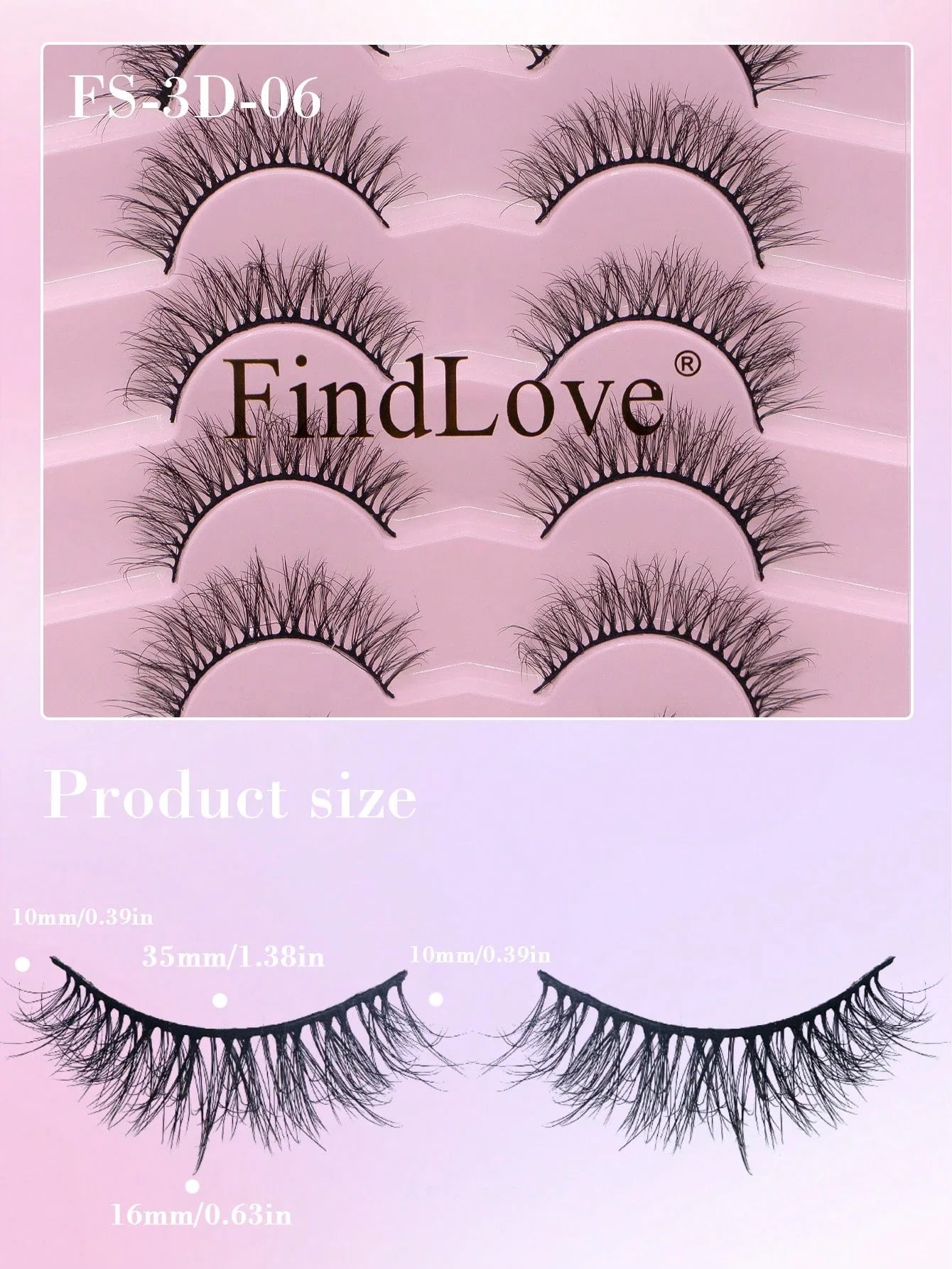 eyelashes 7 paires