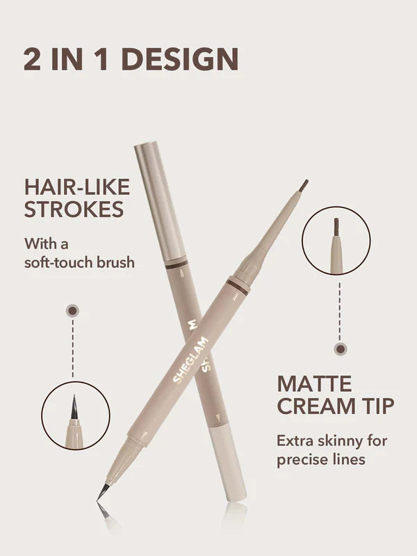 SHEGLAM Brows On Demand 2-In-1 Brow Pencil