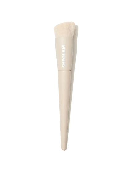 SHEGLAM Skinfinite Foundation Brush Synthetic Flat Top Grooved Deaign Foundation Brush
