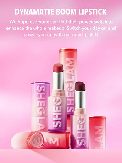 SHEGLAM Rouge à LèVres Mat Longue Tenue Dynamatte Boom