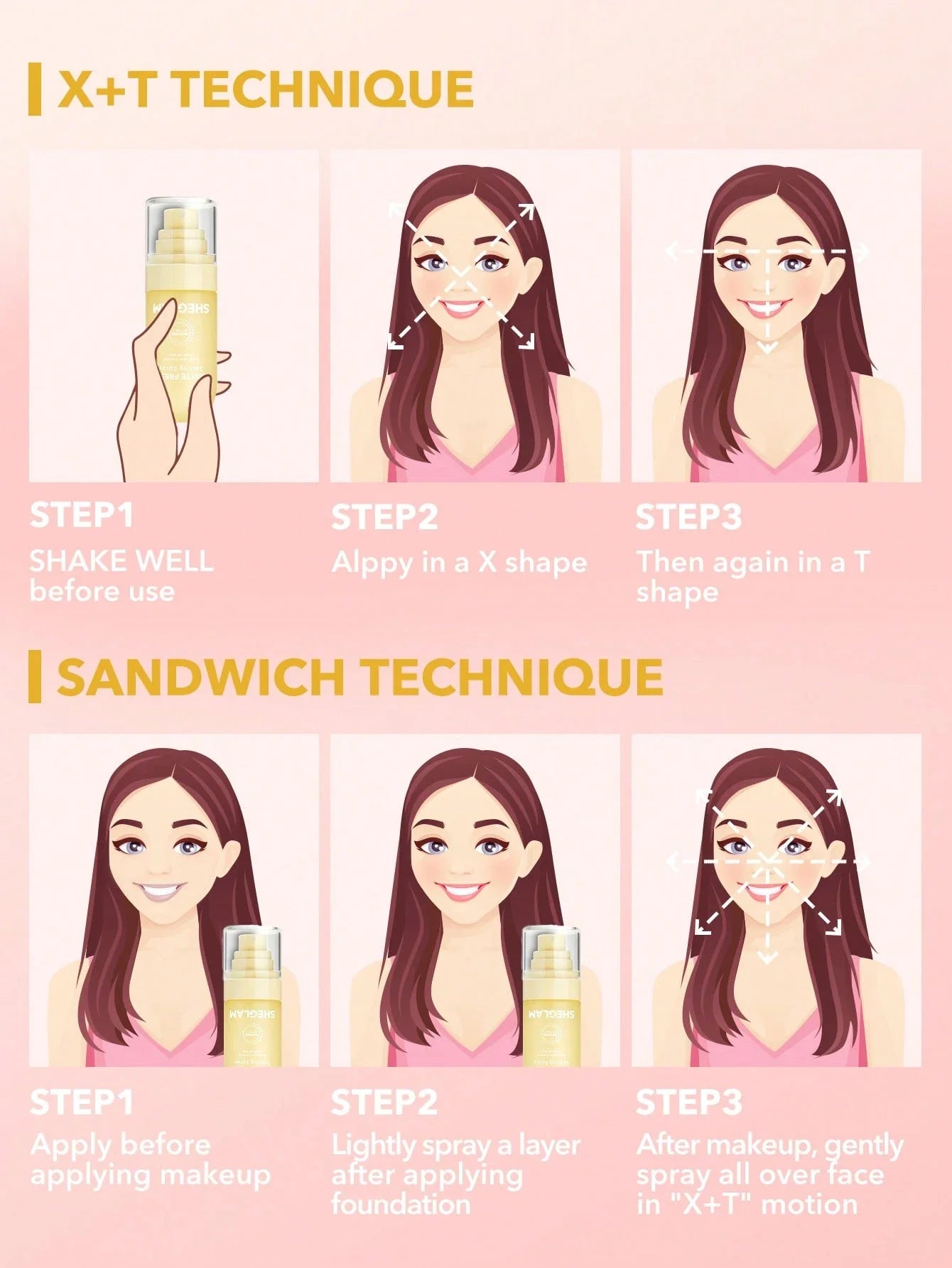 SHEGLAM Matte Fresh Setting Spray Ultra Matte Liquid-To-Powder Long Lasting Makeup