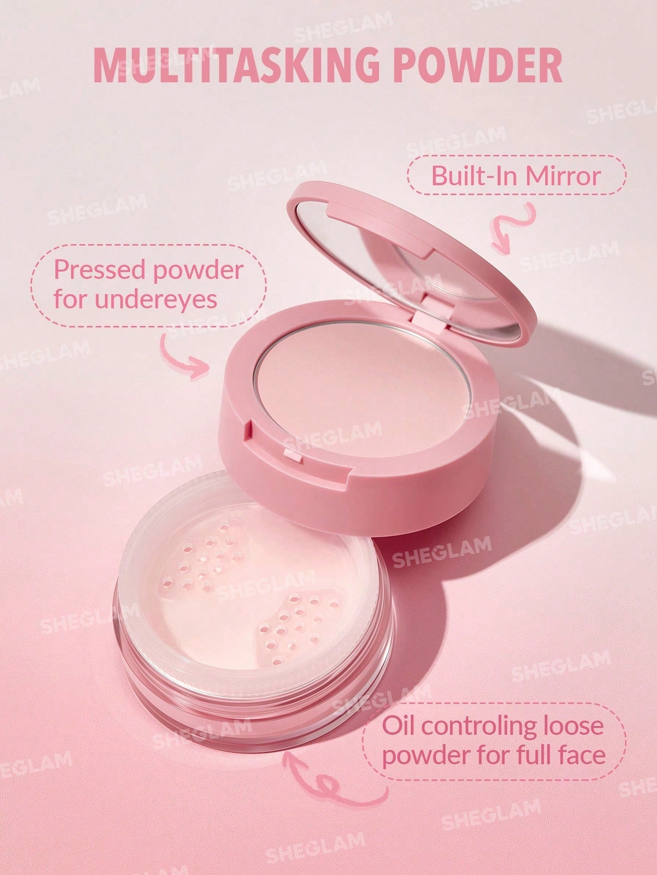 SHEGLAM Insta-Ready Face & Under Eye Setting Powder Duo