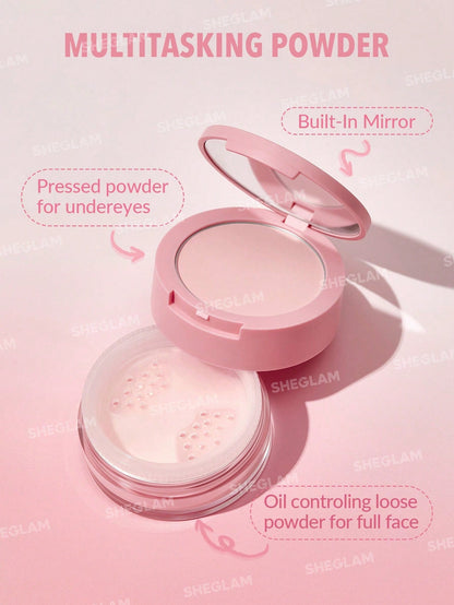 SHEGLAM Insta-Ready Face & Under Eye Setting Powder Duo