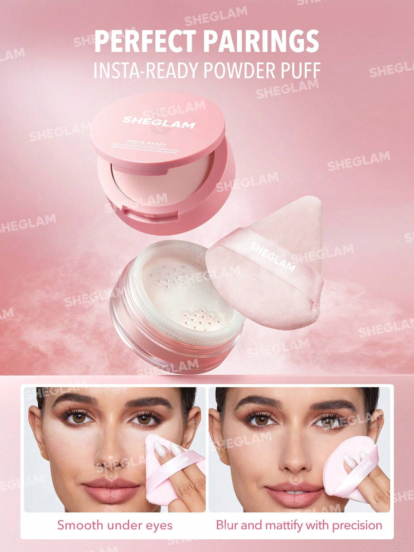 SHEGLAM Insta-Ready Face & Under Eye Setting Powder Duo