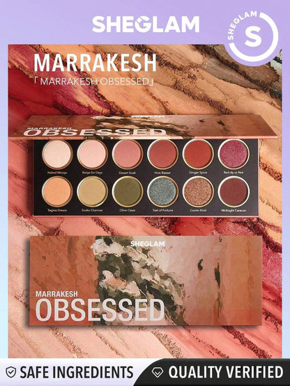 SHEGLAM Marrakesh Obsessed Palette 12-Clolor Shimmer
