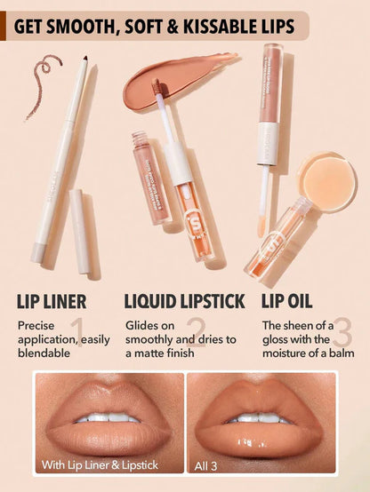 SHEGLAM Soft 90'S Glam Lip Liner And Lip Duo Set