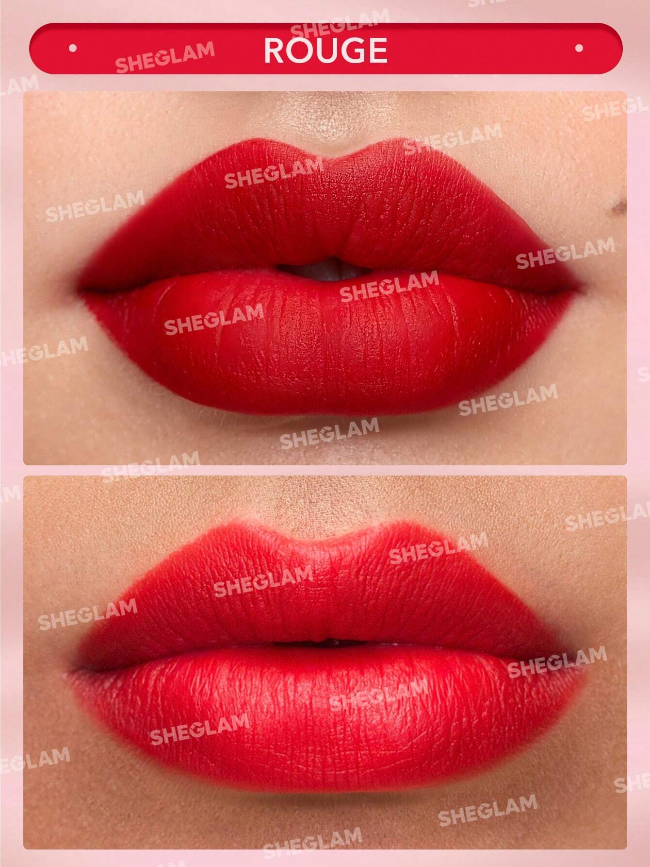 SHEGLAM Rouge à LèVres Matte Allure-Rouge 20 Couleurs Rouge