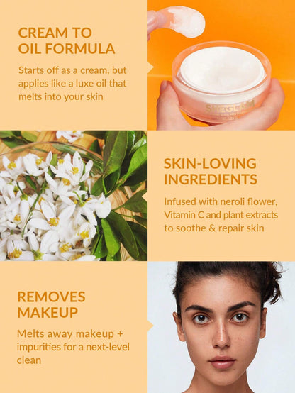 SHEGLAM Baume Nettoyant Visage Nourrissant Au NéRoli 35 G CrèMe à L'Huile Vitamine C