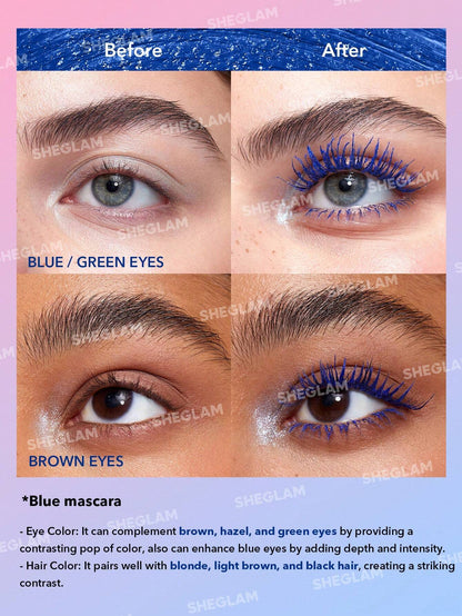 SHEGLAM All-In-One Volume & Length Mascara-Waterproof Blue