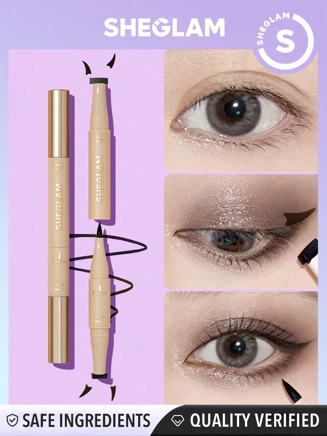 SHEGLAM Get Foxy Eye Stamp & Liner Pen 3 In 1 Waterproof Liquid Eyeliner Pencil