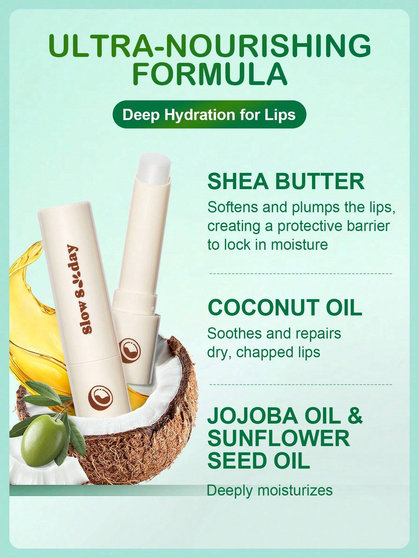 SlowSunday Coconut Lip Care