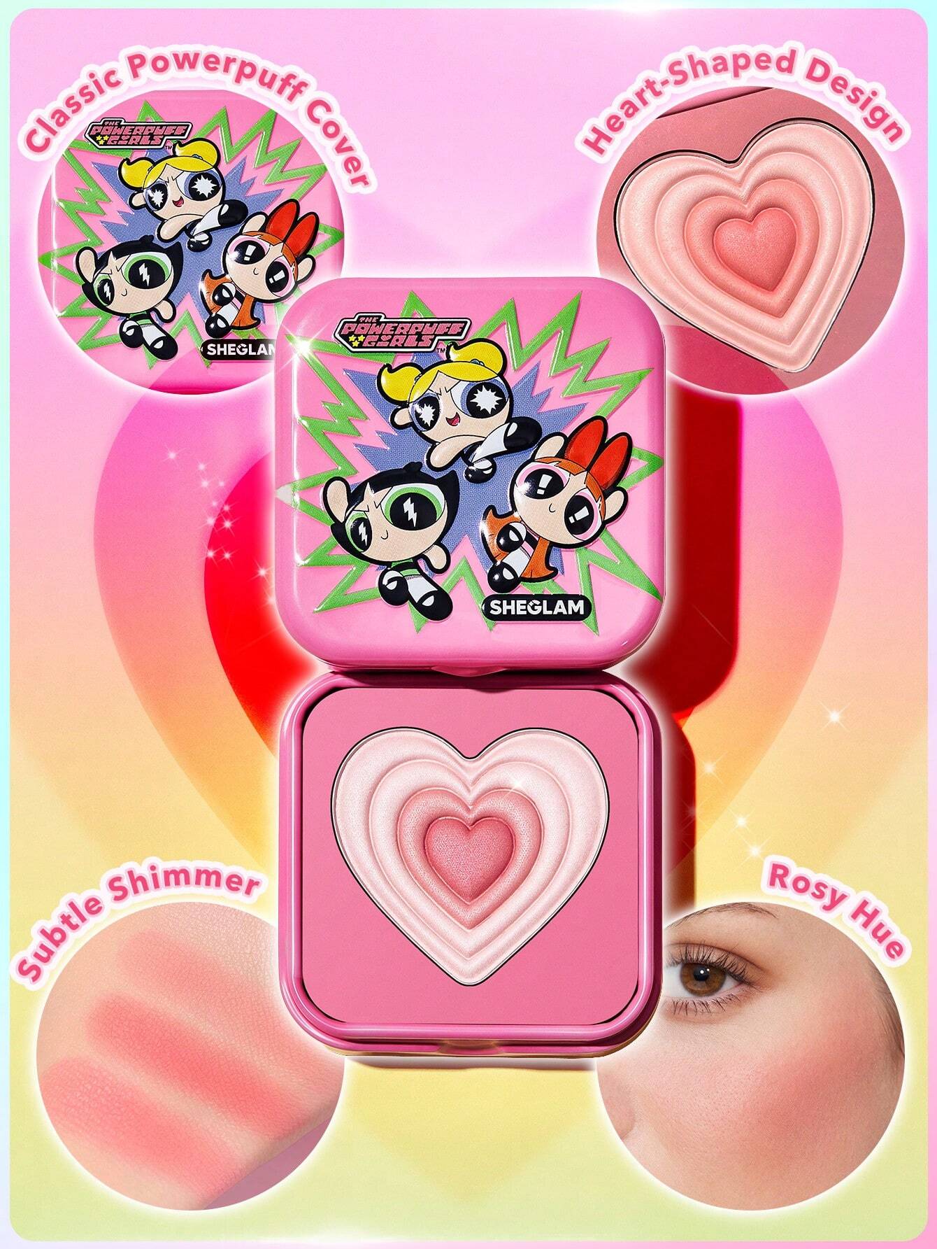 The Powerpuff Girls X SHEGLAM Tough Love Shimmer Blush