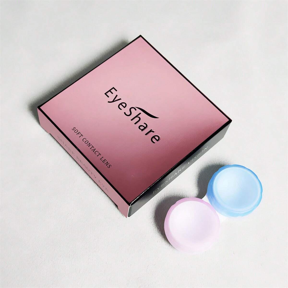 EYESHARE 2 pièces Lentilles de contact de couleur gris brun EYESHARE TURIN-MARRON