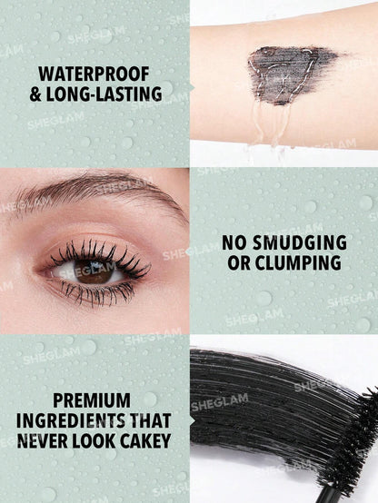 SHEGLAM All-In-One Volume & Length Mascara 2 In 1 Waterproof Volumizing Dual
