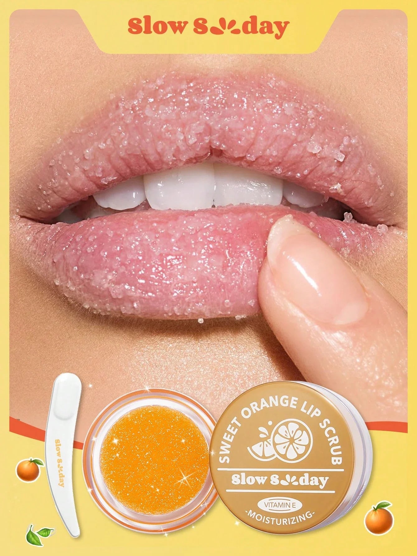 SlowSunday Sweet Orange Lip Scrub