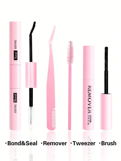 200 pièces Faux cils en grappe moelleux 50D,