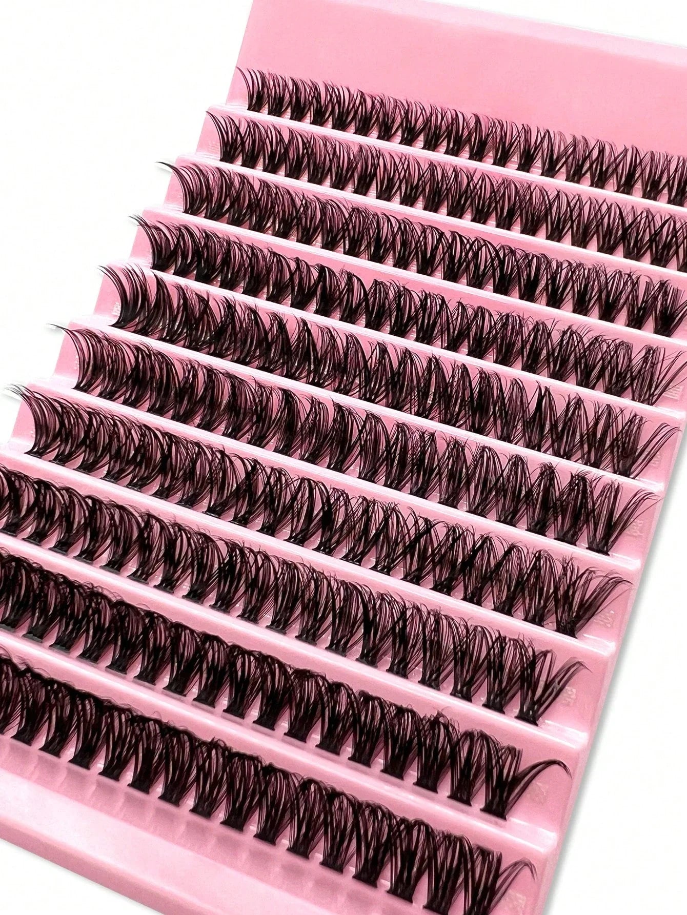 200 pièces Faux cils en grappe moelleux 50D,