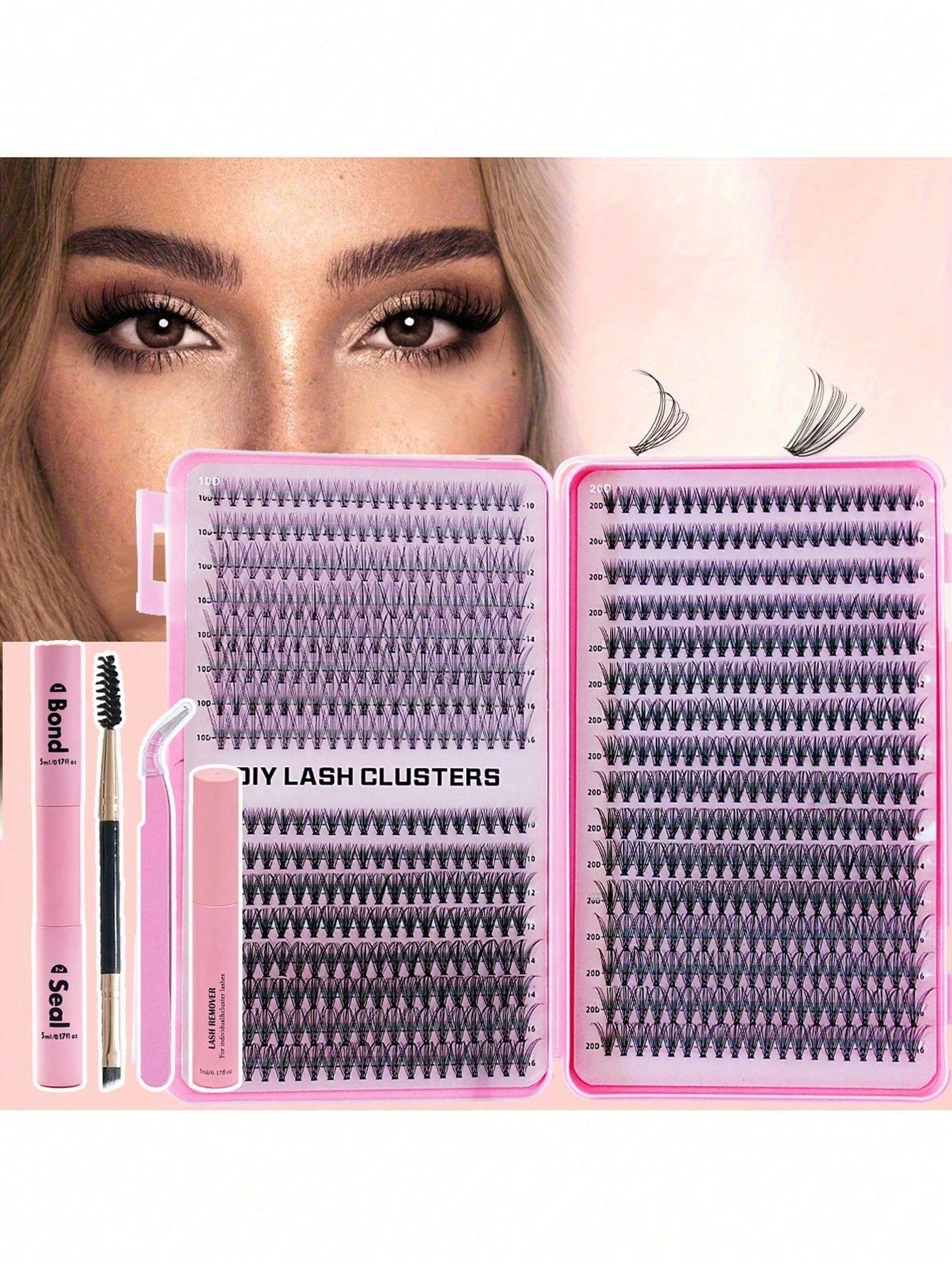 640/590/800 pièces Kit d'extension de cils