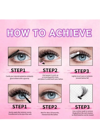 640/590/800 pièces Kit d'extension de cils