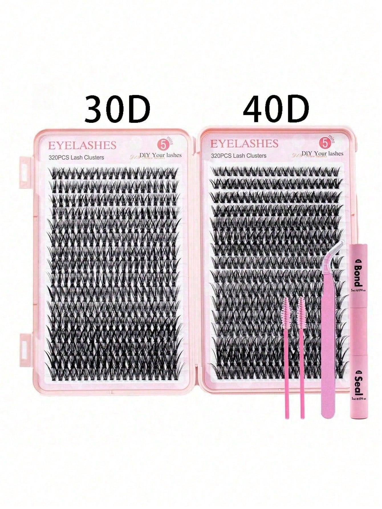 640/590/800 pièces Kit d'extension de cils