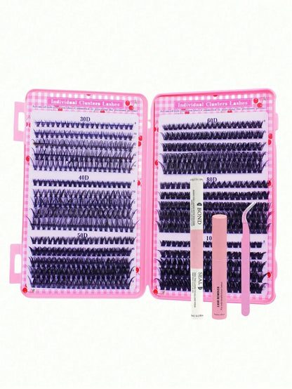 640/590/800 pièces Kit d'extension de cils