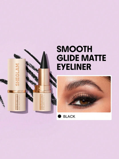 SHEGLAM Ez Glide Matte Eyeliner Pencil Highly Pigmented Black