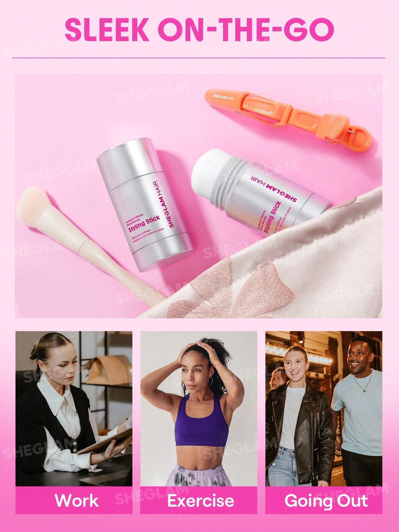 SHEGLAM HAIR Locked in Glossy Shine Strong Styling Stick