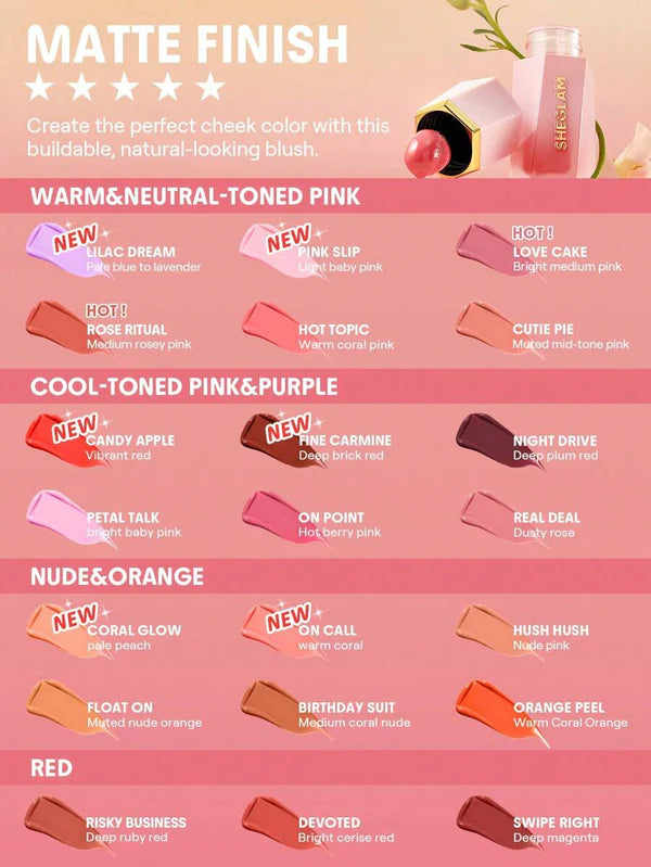 SHEGLAM Color Bloom Liquid Blush