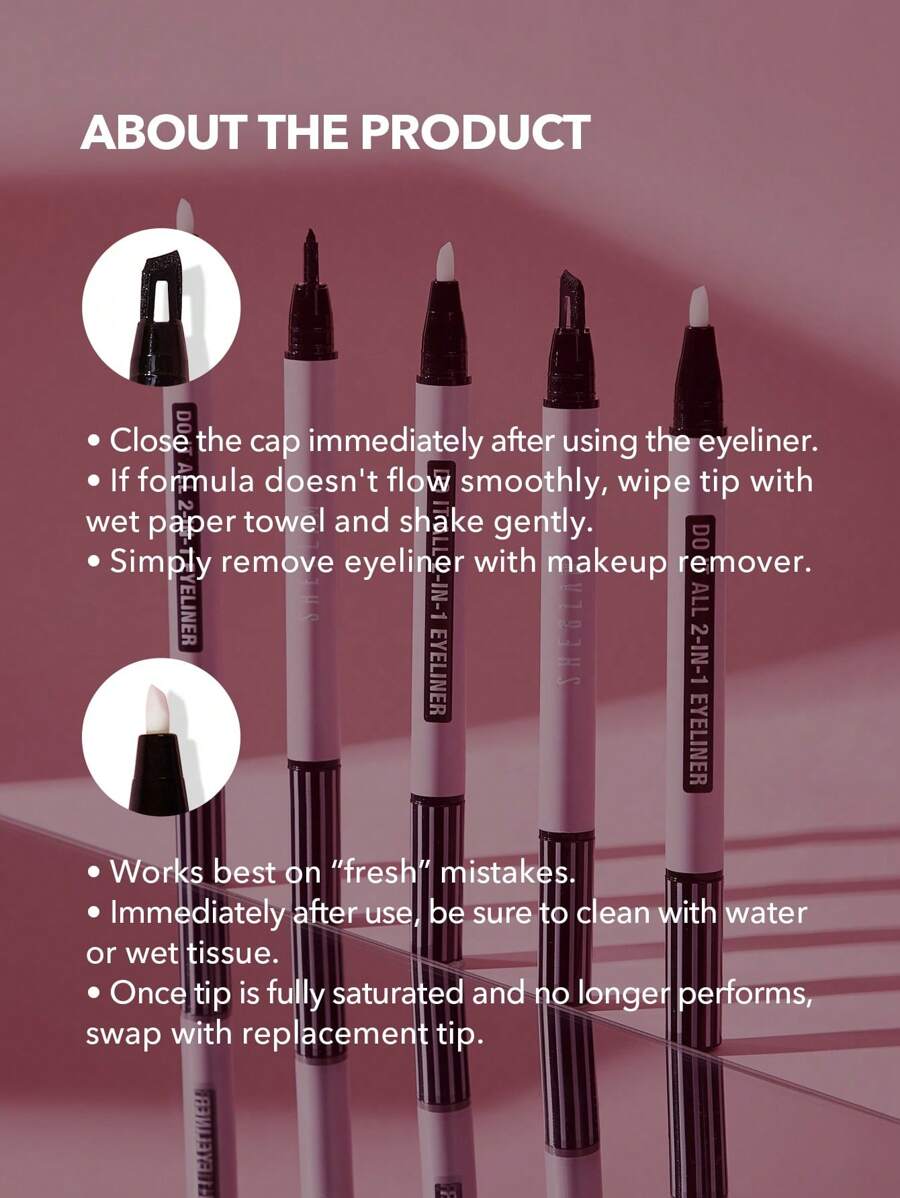 SHEGLAM Do It All 2-In-1 Eyeliner Waterproof Matte
