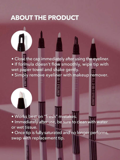 SHEGLAM Do It All 2-In-1 Eyeliner Waterproof Matte