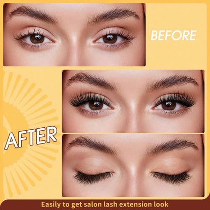 1 paire/set Kit de faux cils magnétiques bouclés CC avec pince à épiler professionnelle