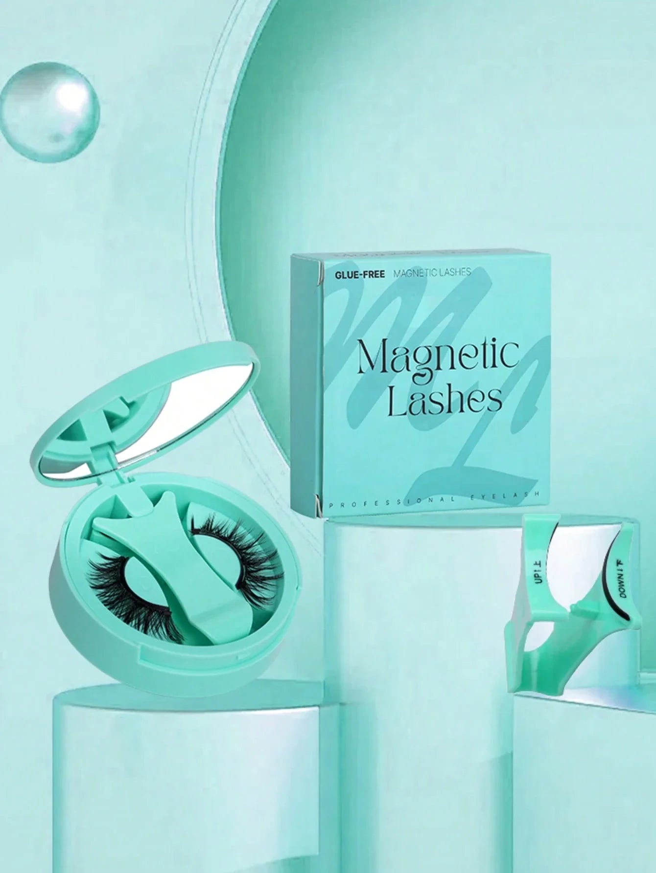 1 paire de faux cils magnétiques Manga