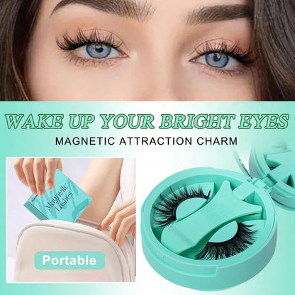 1 paire de faux cils magnétiques Manga