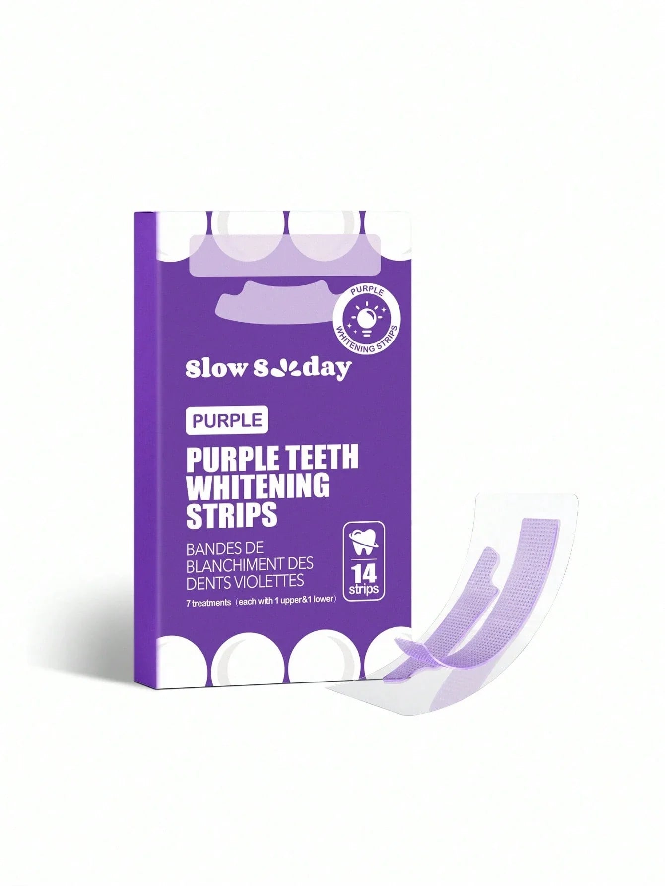 Bandes de blanchiment des dents violettes Slow Sunday