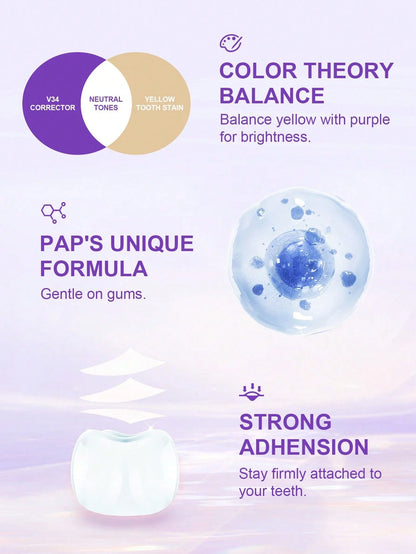 Bandes de blanchiment des dents violettes Slow Sunday