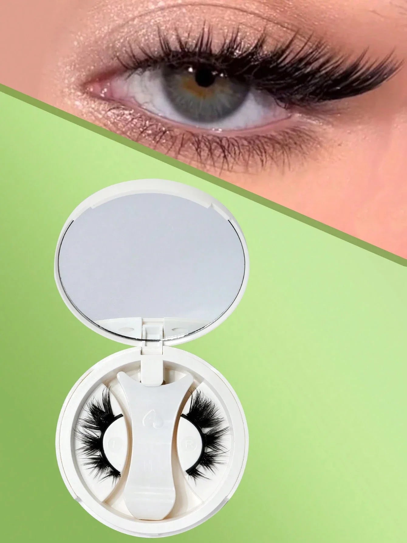 1 paire de faux cils magnétiques CC Curl avec pince à épiler