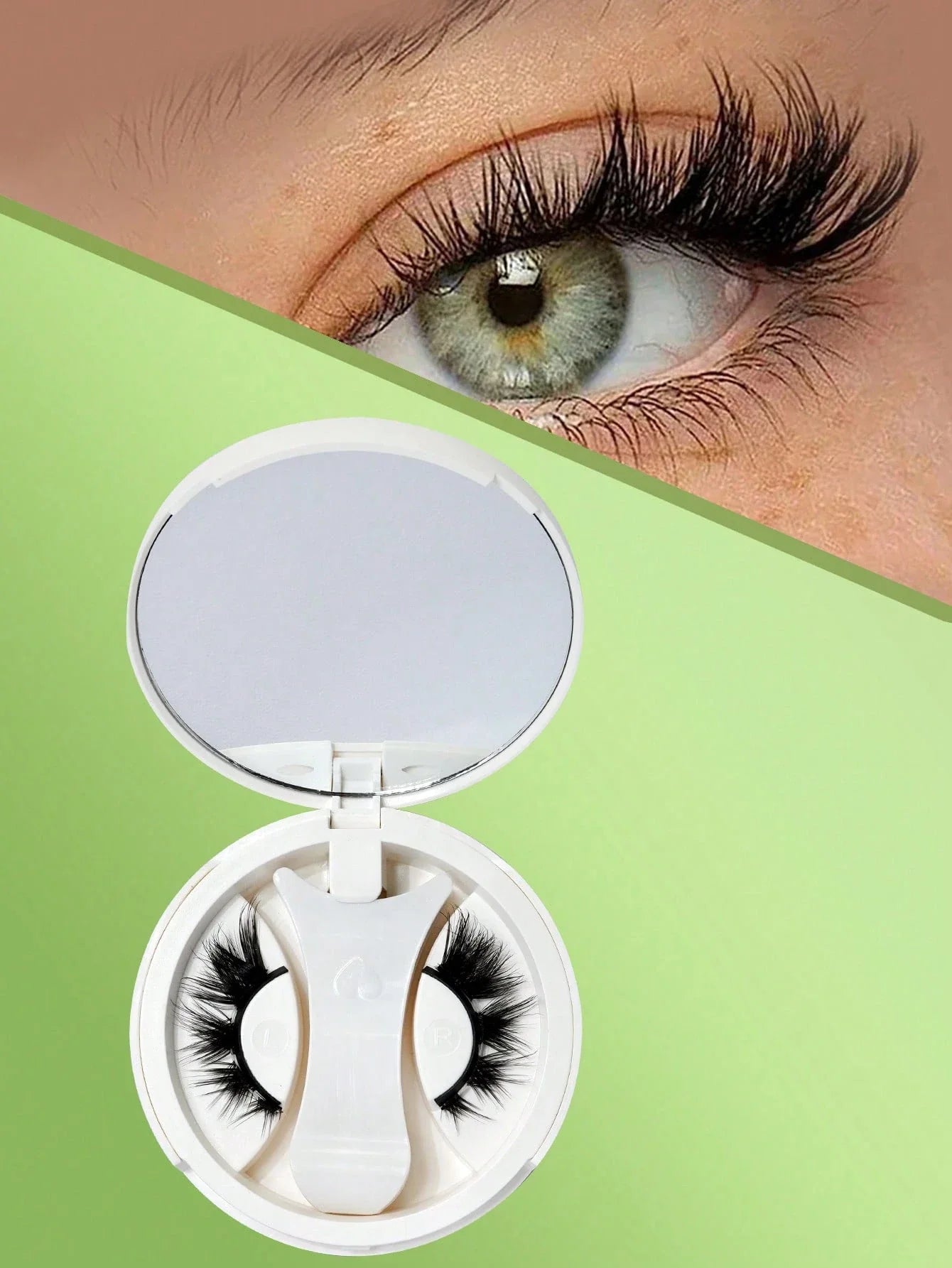 1 paire de faux cils magnétiques CC Curl avec pince à épiler