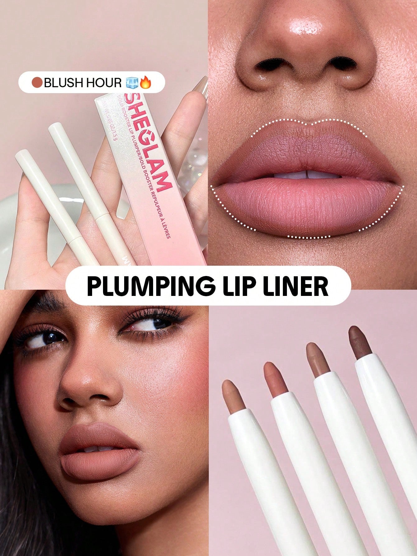 SHEGLAM Bold Booster Crayon à LèVres Repulpant Rouge Marque Beauté Visage