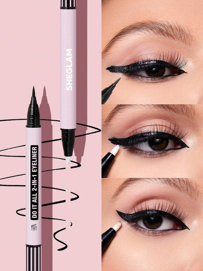 SHEGLAM Do It All 2-In-1 Eyeliner Waterproof Matte