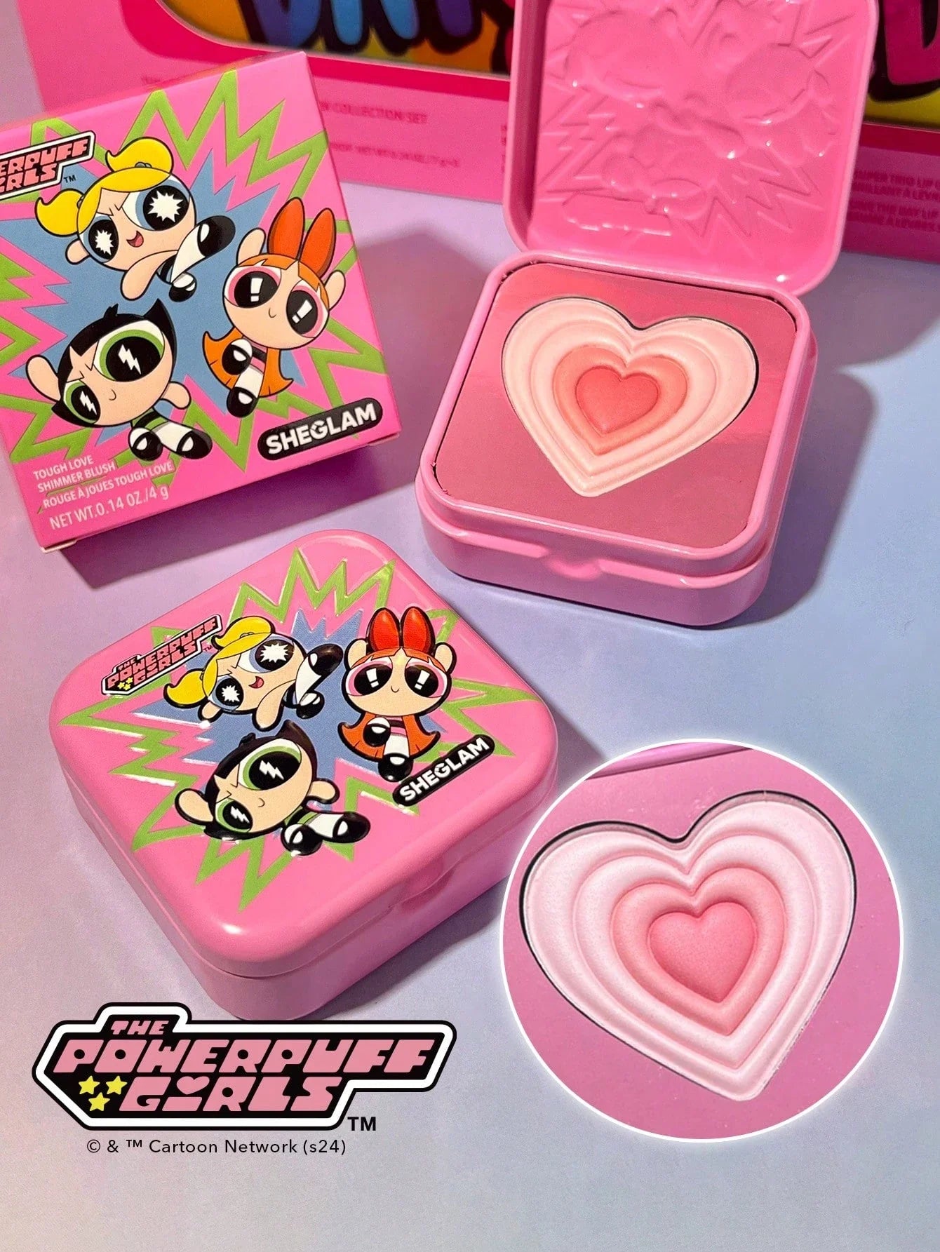 The Powerpuff Girls X SHEGLAM Tough Love Shimmer Blush