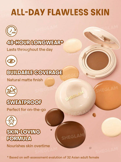 SHEGLAM Lock & Go Long-Lasting Fond De Teint Cushion