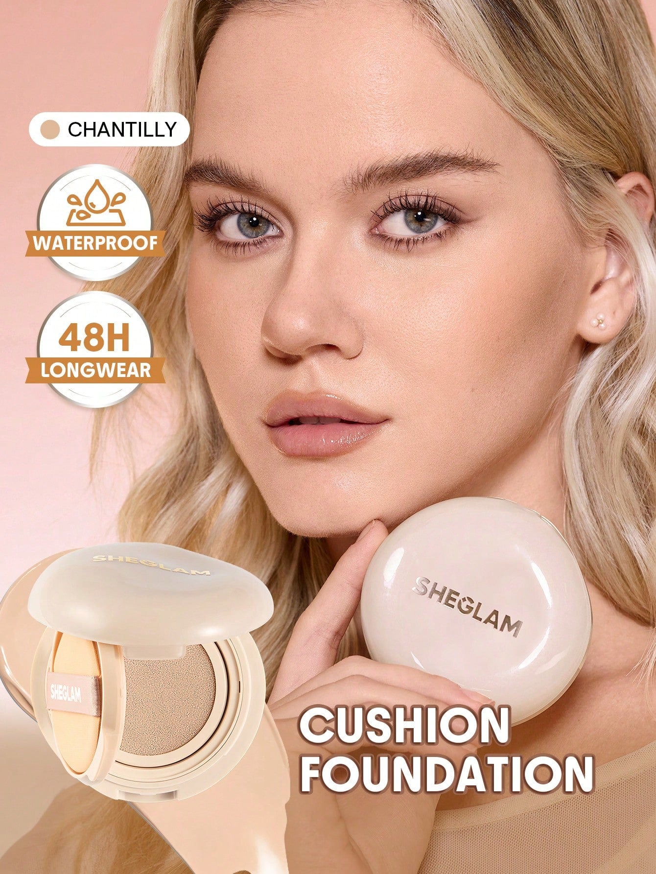 SHEGLAM Lock & Go Long-Lasting Fond De Teint Cushion