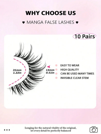 eyelashes 10 paires