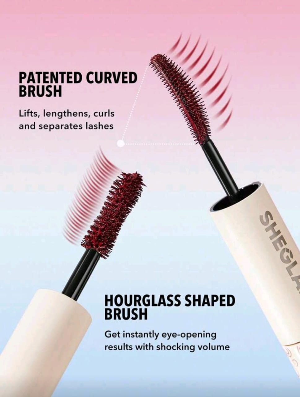 SHEGLAM All-In-One Volume & Length Mascara-Waterproof Burgundy