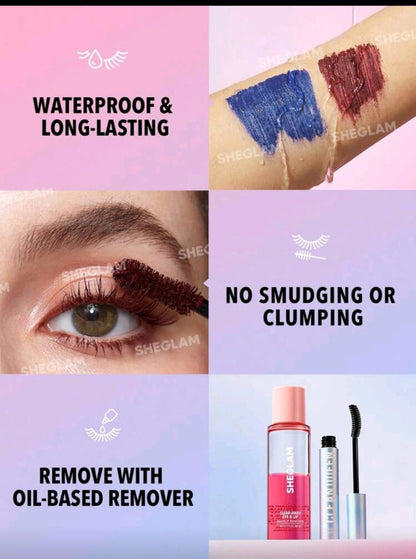 SHEGLAM All-In-One Volume & Length Mascara-Waterproof Burgundy