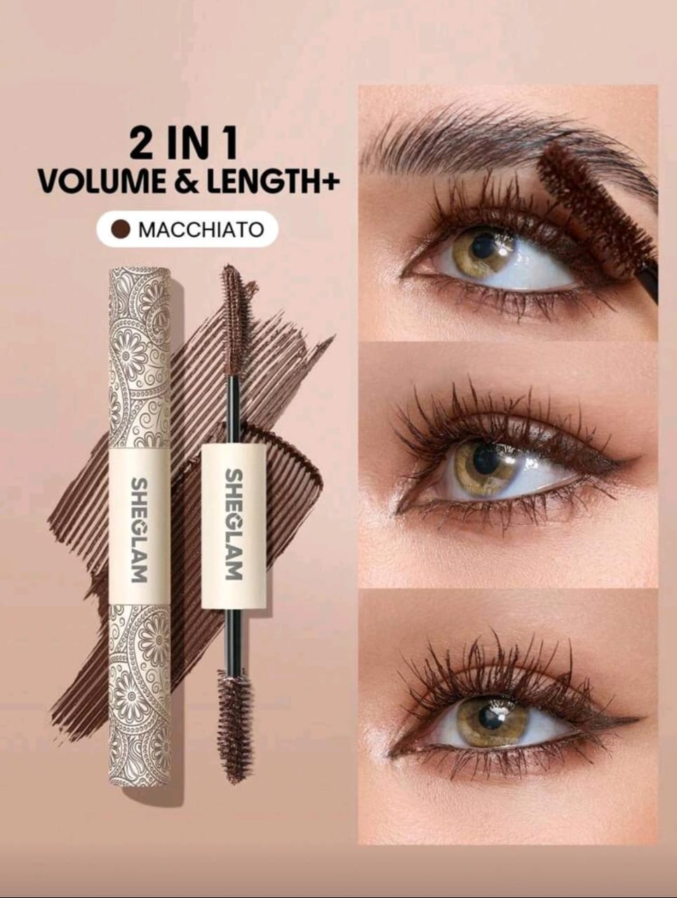 SHEGLAM All-In-One Volume & Length Mascara-Waterproof Macchiato