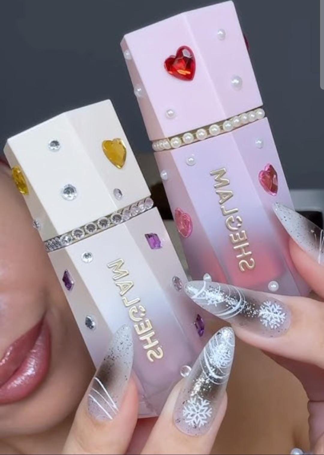 SHEGLAM festive glow gift set rose ritual & glass heart