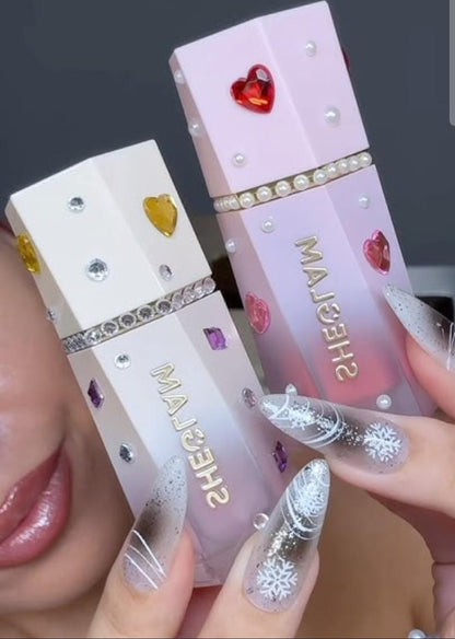 SHEGLAM festive glow gift set rose ritual & glass heart