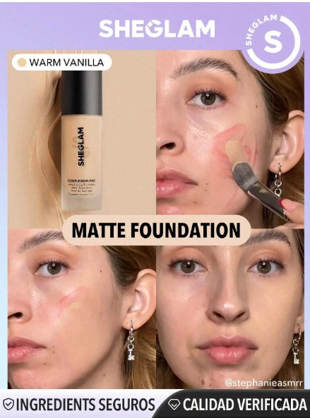 SHEGLAM Complexion Pro Long Lasting Breathable Matte Foundation